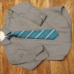 George Marching Bottom Down Shirt & Tie Size 4/5